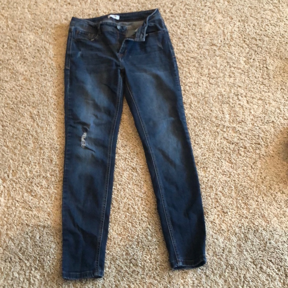 mid rise medium skinny jeans